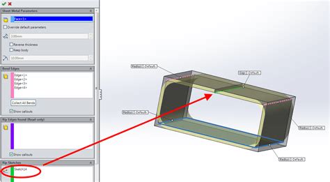 convert solid to sheet metal solidworks|rip SolidWorks.